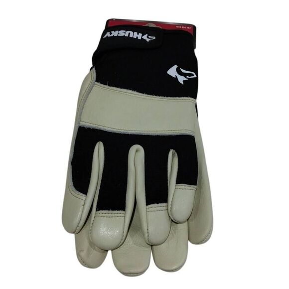 Husky Water Resistant Leather Work Gloves NWT XL - Picture 6 of 7